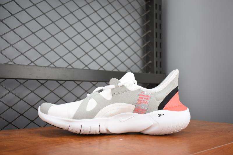 2020 Nike Free 5.0 White Grey Black Pink